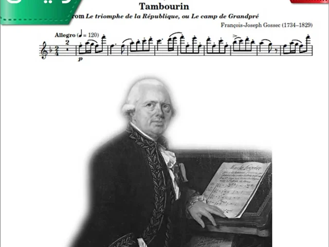 نت کلاسیک فلوت | F.J.Gossec - Tambourin