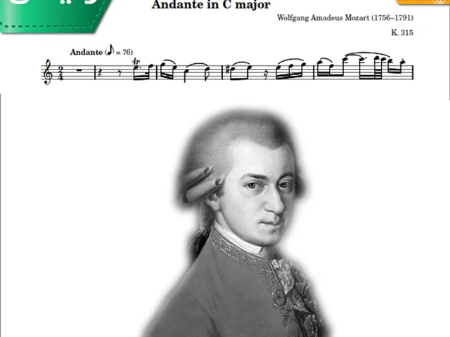 نت کلاسیک فلوت | W.A.Mozart - Andante In C Major