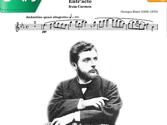 نت کلاسیک فلوت و پیانو | G.Bizet - Carmen Entr'acte