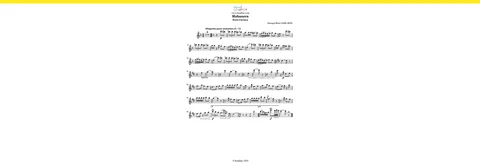 نت موسیقی فلوت و پیانو | G.Bizet - Habanera