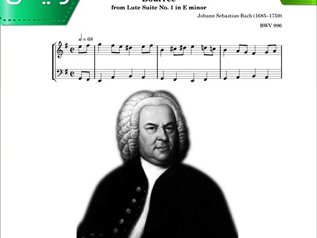 نت کلاسیک فلوت | J.S.Bach - Bourree