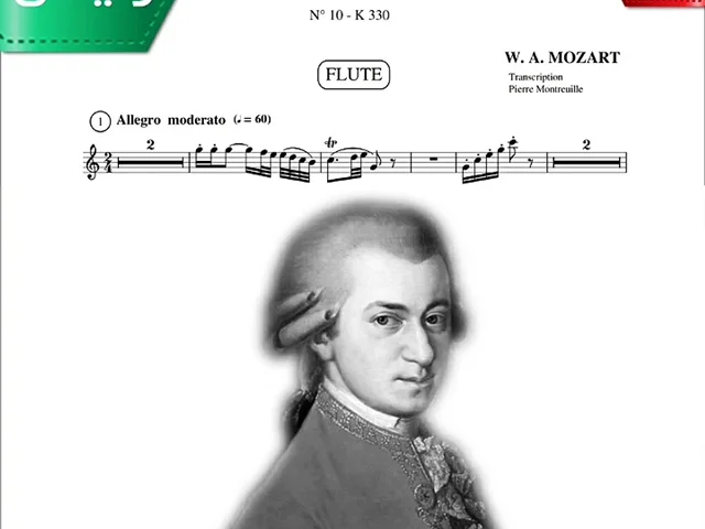 نت کلاسیک فلوت و پیانو | W.A.Mozart - Sonata N° 10