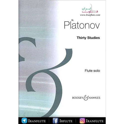 کتاب 30 تمرین فلوت | N.Platonov