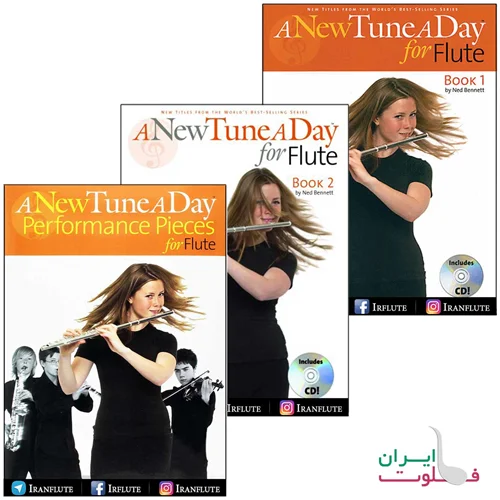 دانلود PDF مجموعه کتاب آموزش فلوت کلیددار  | A New Tune a Day در سه جلد